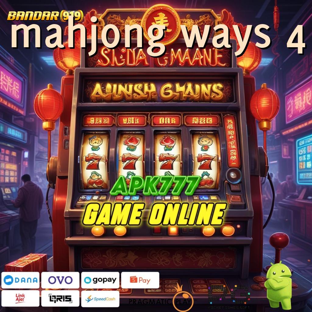 MAHJONG WAYS 4 @ langkah praktis raih untung besar cepat